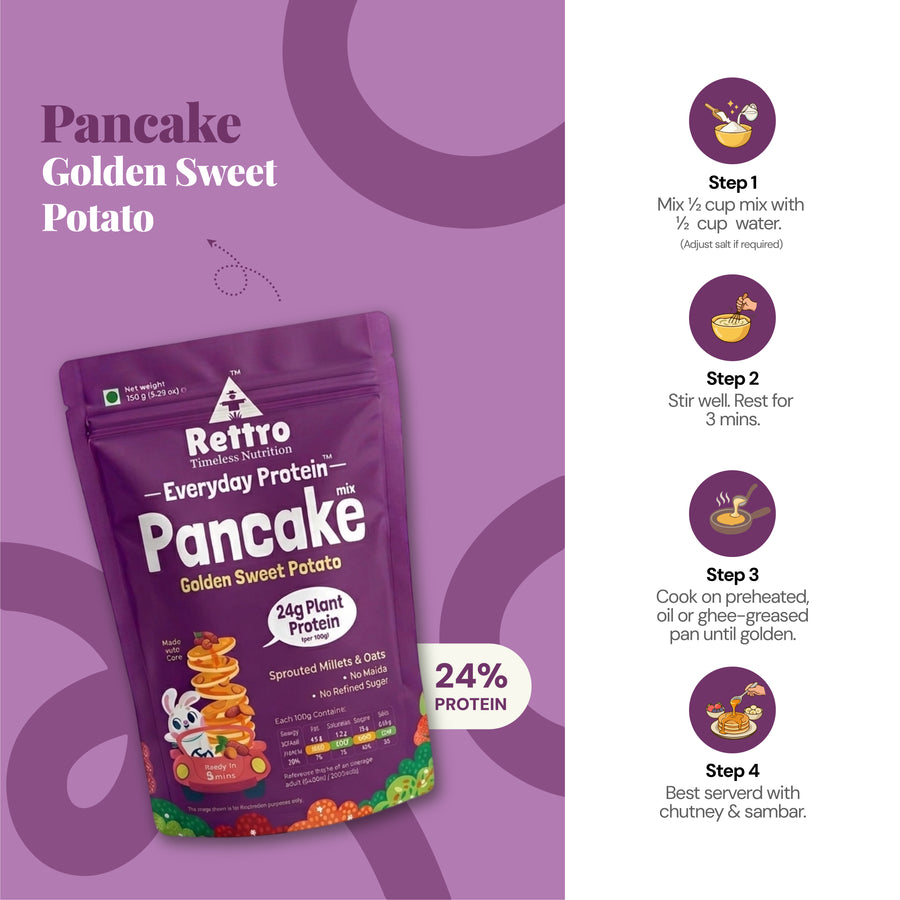 Golden Sweet Potato Pancake