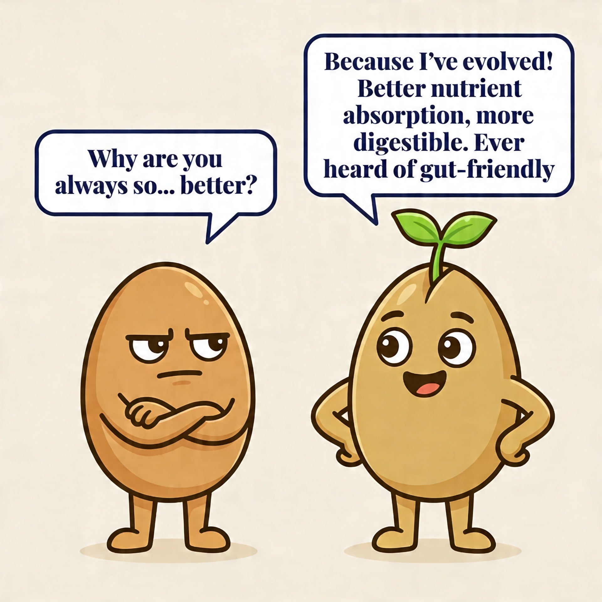 Why Sprouted — More Protein, More Fiber, Easier to Digest